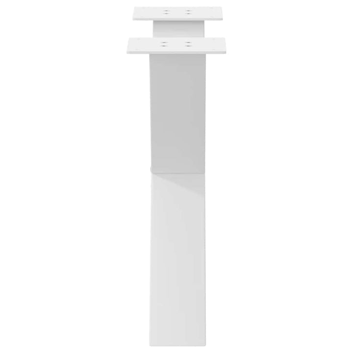 sofabordsben X-formet 2 stk. hvid 60 x (42-43) cm stål