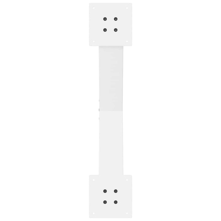 sofabordsben X-formet 2 stk. hvid 70 x (42-43) cm stål