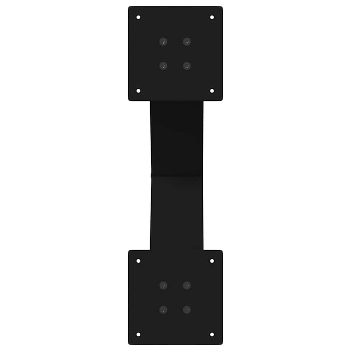 spisebordsben X-formet 2 stk. sort 50x(72-73) cm stål