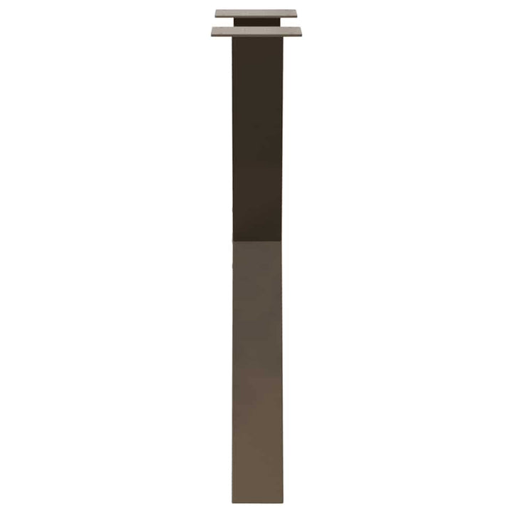 spisebordsben X-formet 2 stk. naturstål 60 x (72-73) cm stål