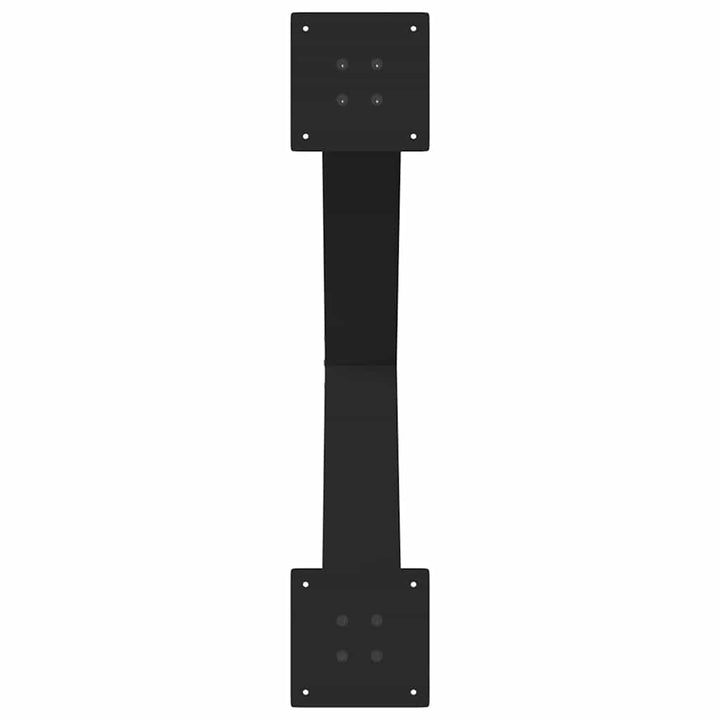 spisebordsben X-formet 2 stk. sort 80x(72-73) cm stål