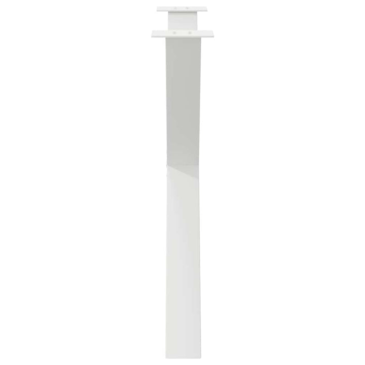 spisebordsben X-formet 2 stk. hvid 90 x (72-73) cm stål