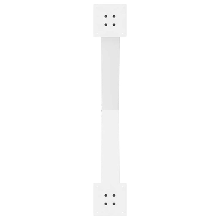 spisebordsben X-formet 2 stk. hvid 90 x (72-73) cm stål