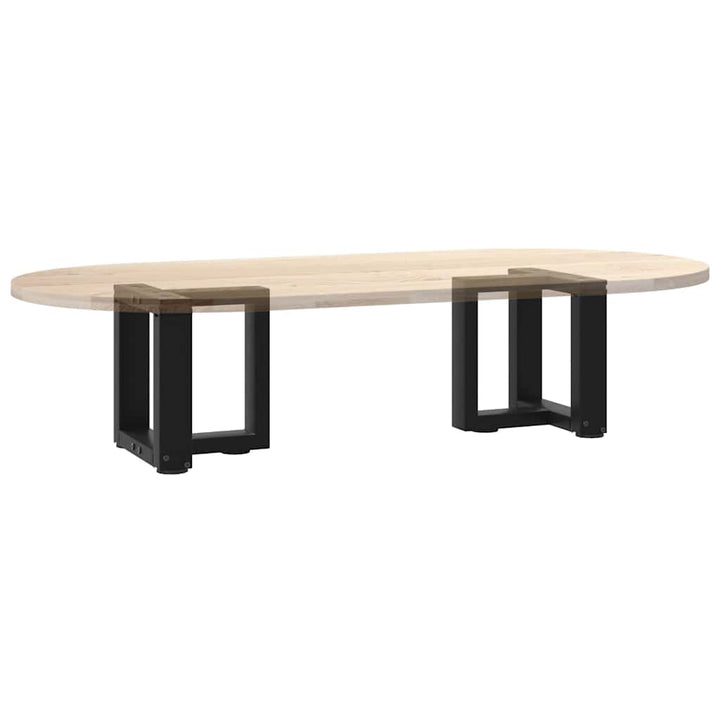 sofabordsben T-formet 2 stk. sort 30x25x(30-31) cm stål