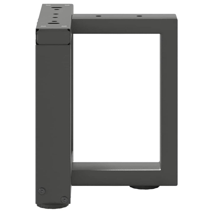 sofabordsben T-formet 2 stk. antracit 30x25x(30-31) cm stål