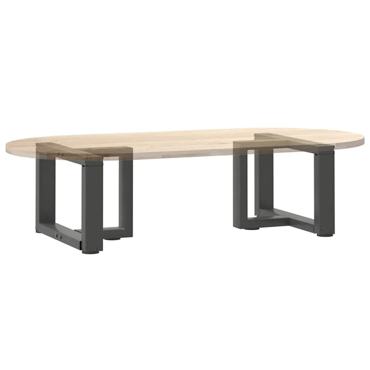 sofabordsben T-formet 2 stk. antracit 50x25x(30-31) cm stål
