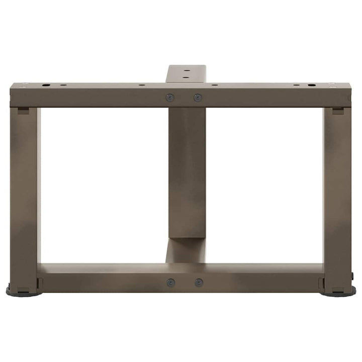 sofabordsben T-formet 2 stk. sort 50x25x(30-31) cm stål