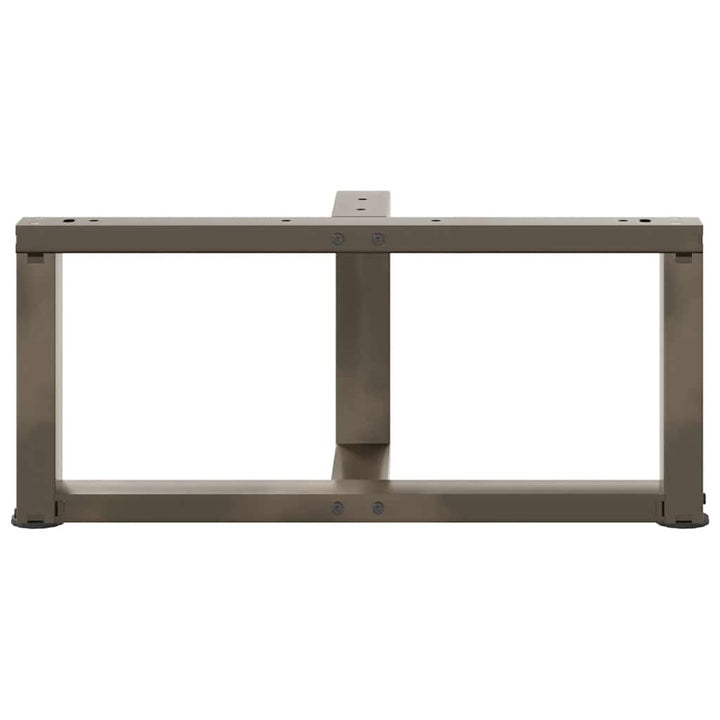 sofabordsben T-formet 2 stk. sort 60x25x(30-31) cm stål