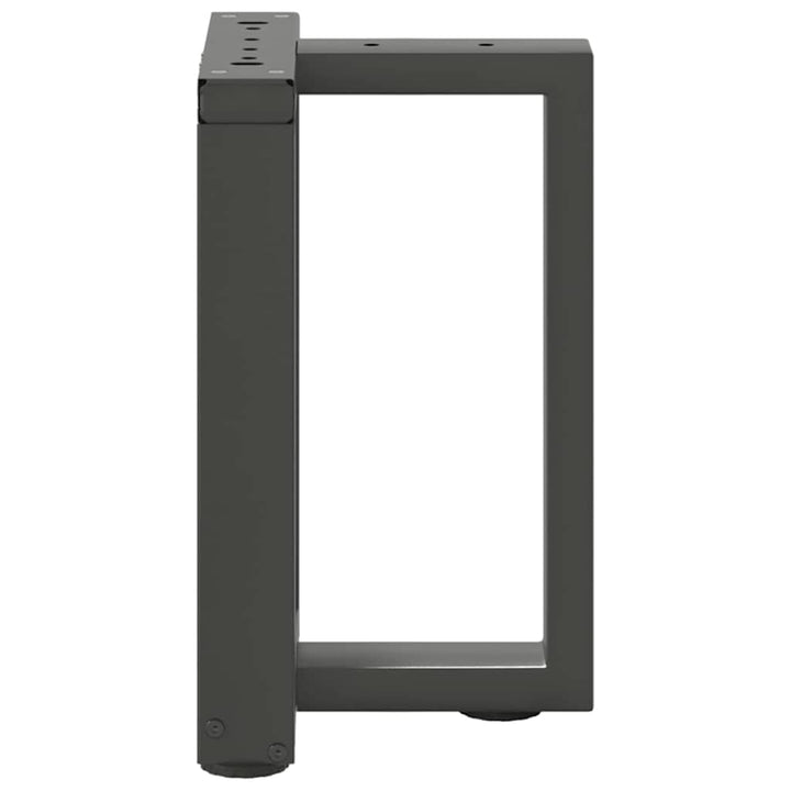 sofabordsben T-formet 2 stk. antracit 38x25x(42-43) cm stål