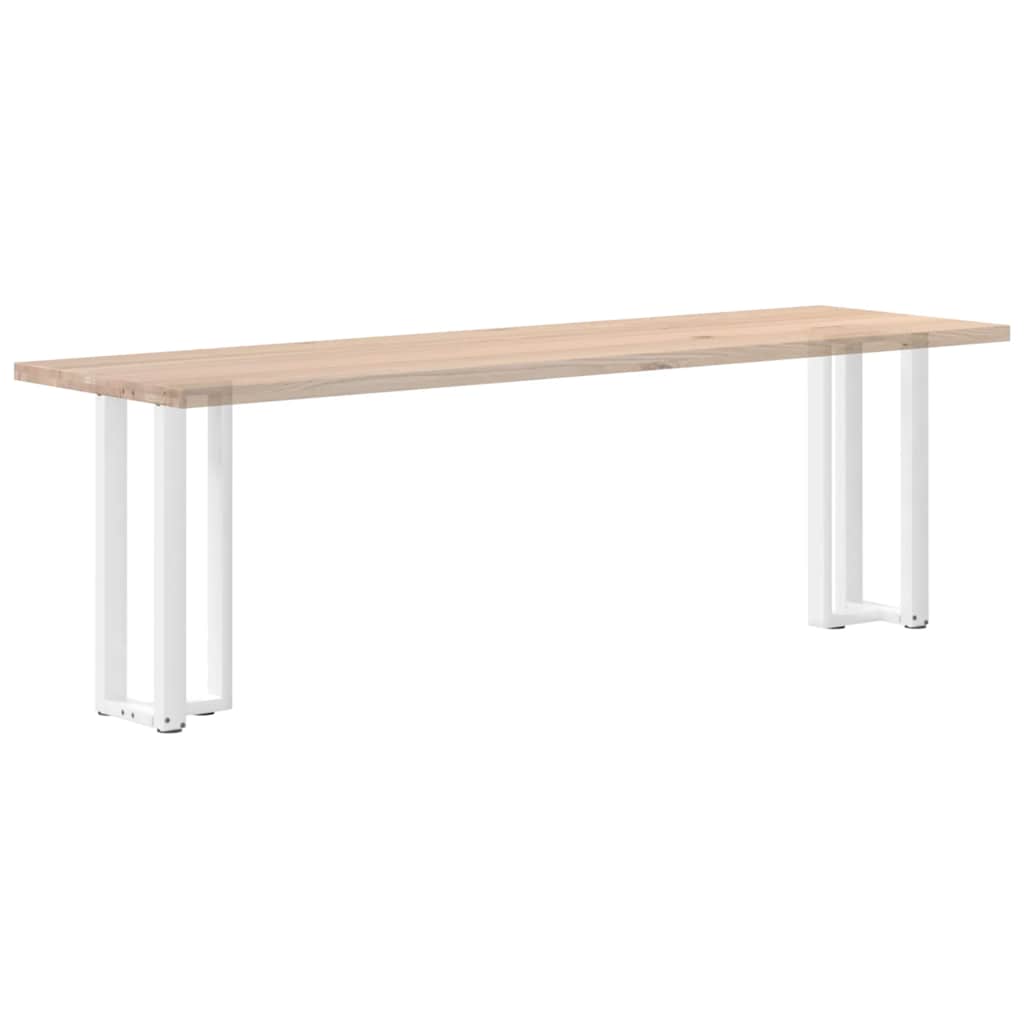 konsolbordben T-formet 2 stk. hvid 25x28x(72-73) cm stål