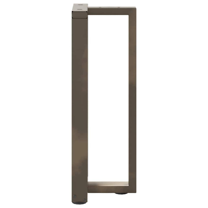 konsolbordben T-formet 2 stk. sort 25x28x(72-73) cm stål