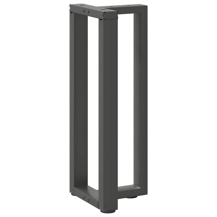 konsolbordben T-formet 2 stk. antracit 38x25x(72-73) cm stål