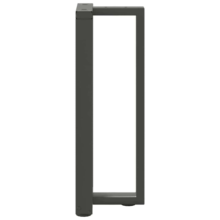konsolbordben T-formet 2 stk. antracit 38x25x(72-73) cm stål