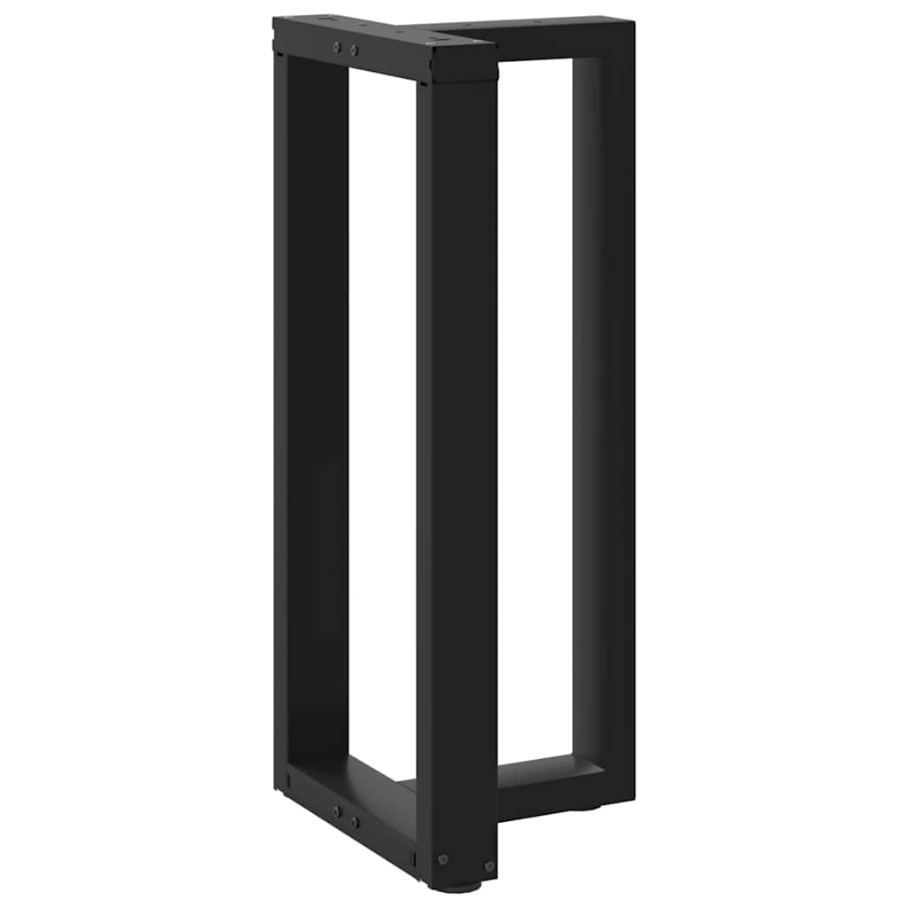 barbordsben T-formet 2 stk. sort 40x35x(90-91) cm stål
