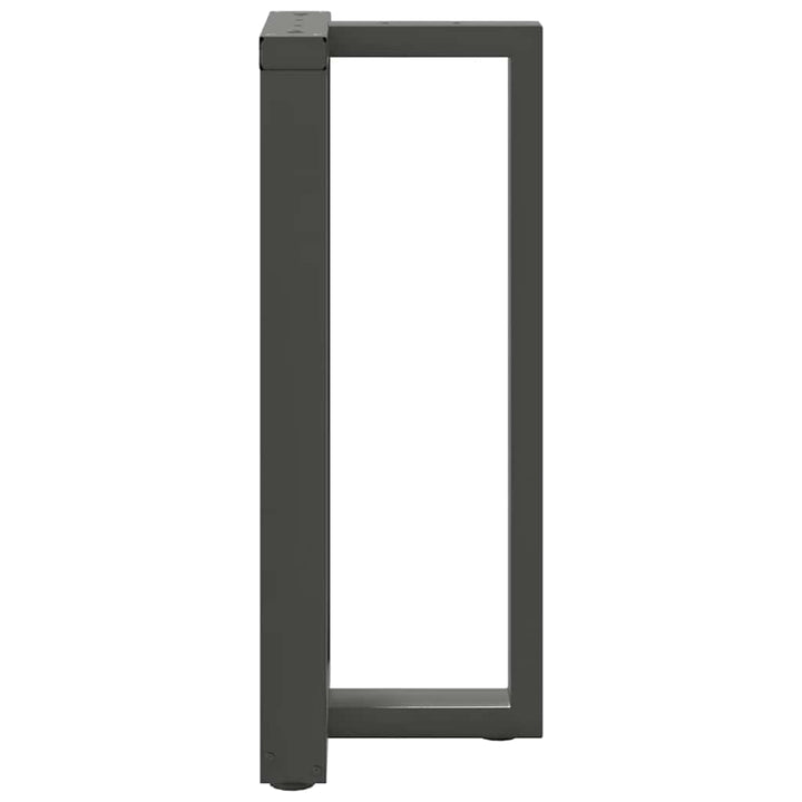 barbordsben T-formet 2 stk. antracit 40x35x(90-91) cm stål