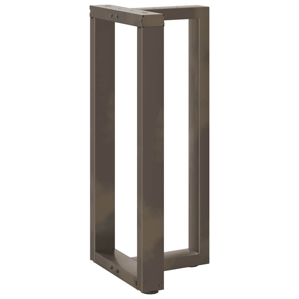 barbordsben T-formet 2 stk. sort 40x35x(90-91) cm stål