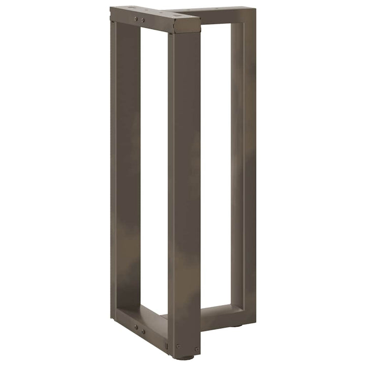 barbordsben T-formet 2 stk. sort 40x35x(90-91) cm stål