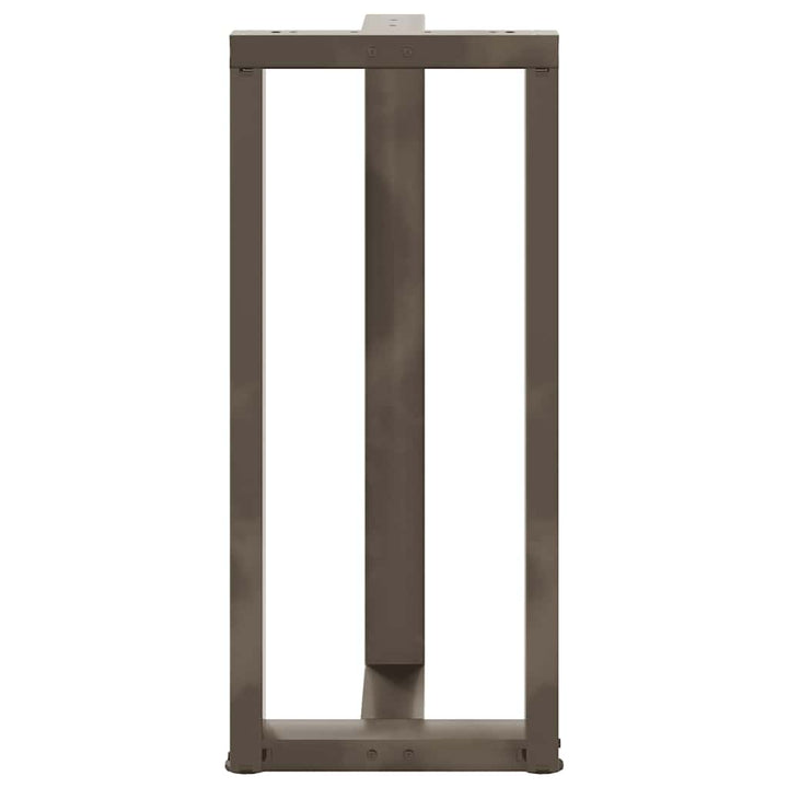 barbordsben T-formet 2 stk. sort 40x35x(90-91) cm stål