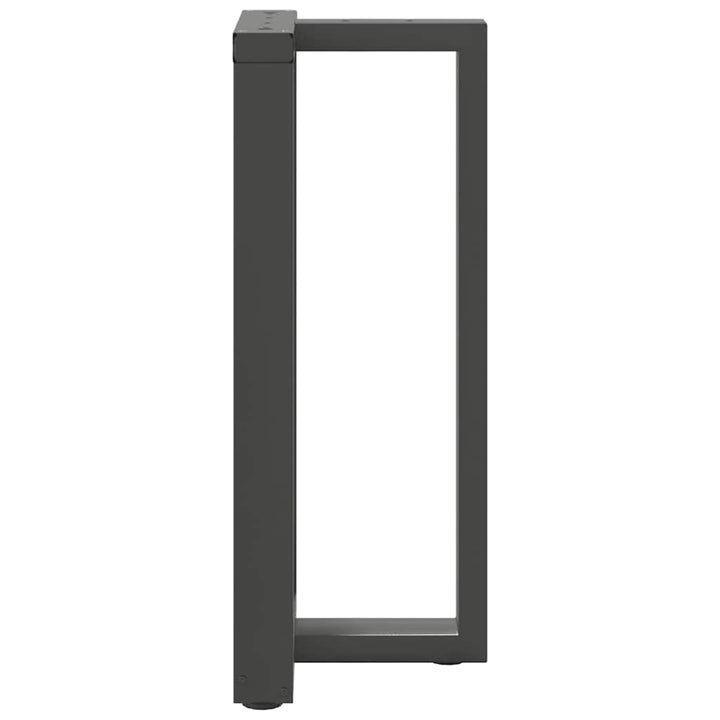 barbordsben T-formet 2 stk. antracit 50x35x(90-91) cm stål