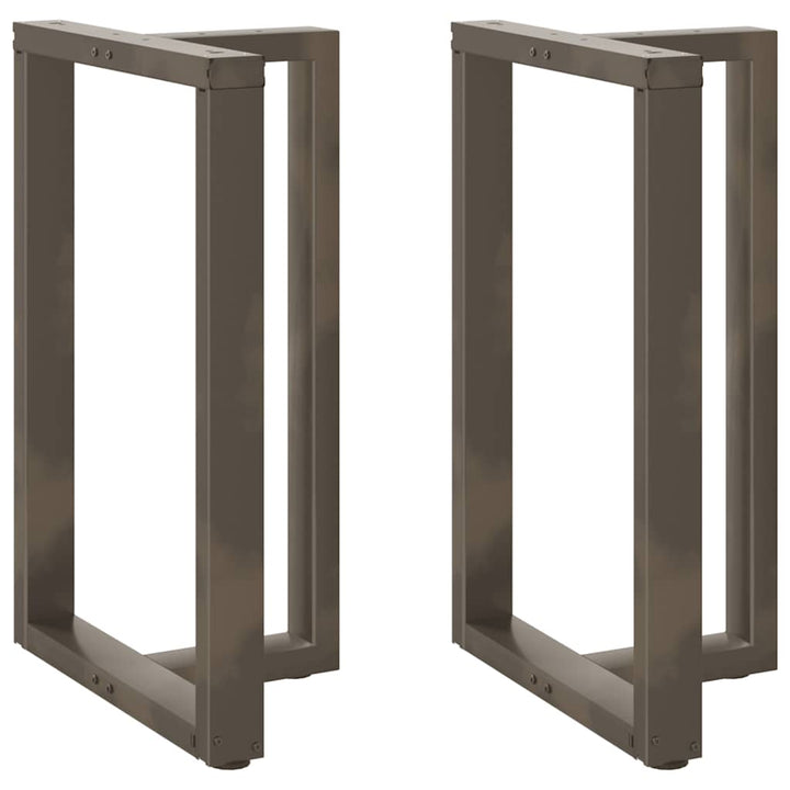 barbordsben T-formet 2 stk. sort 60x35x(90-91) cm stål