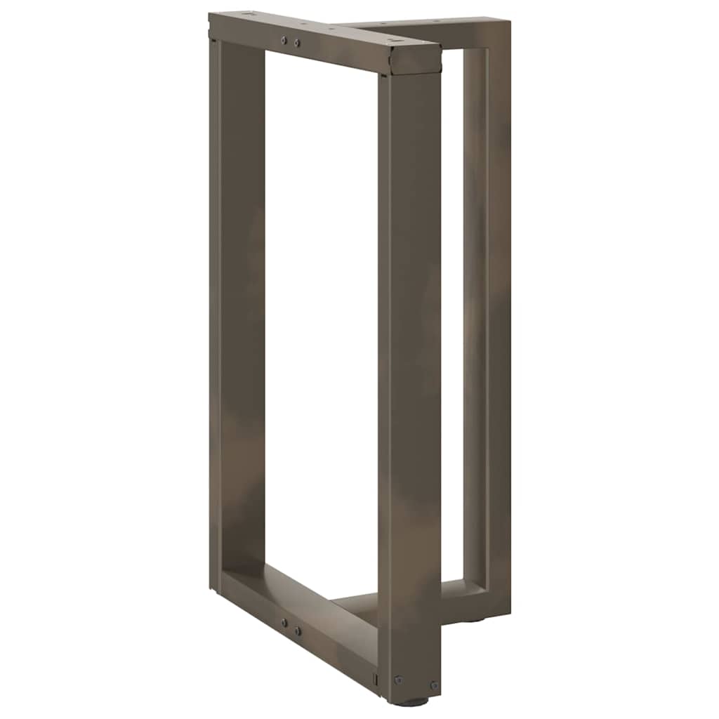 barbordsben T-formet 2 stk. sort 60x35x(90-91) cm stål