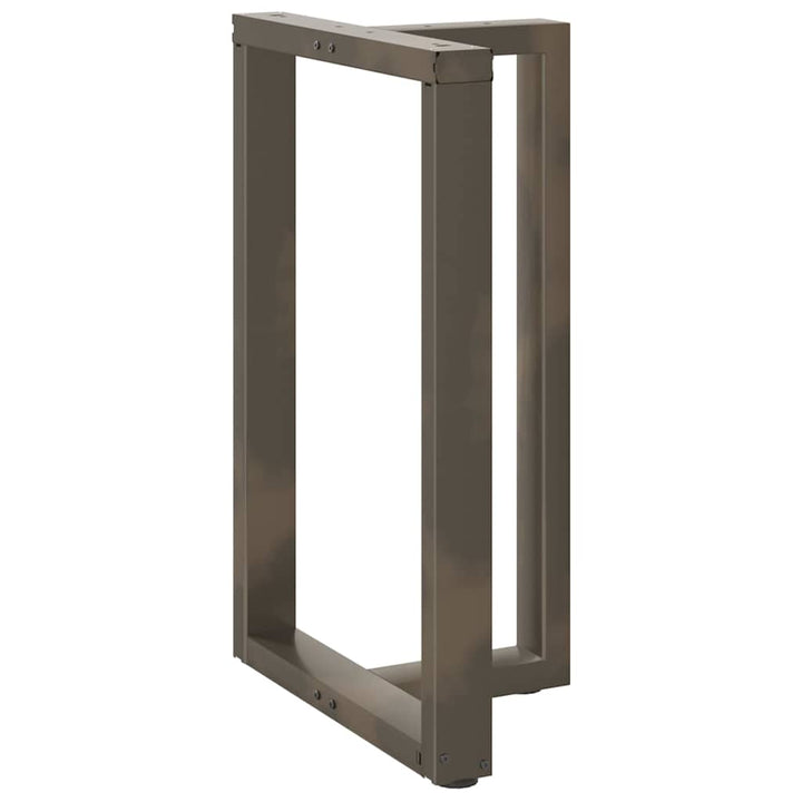 barbordsben T-formet 2 stk. sort 60x35x(90-91) cm stål