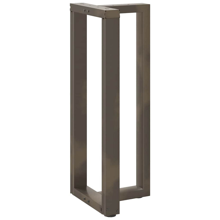 barbordsben T-formet 2 stk. sort 40x35x(100-101) cm stål