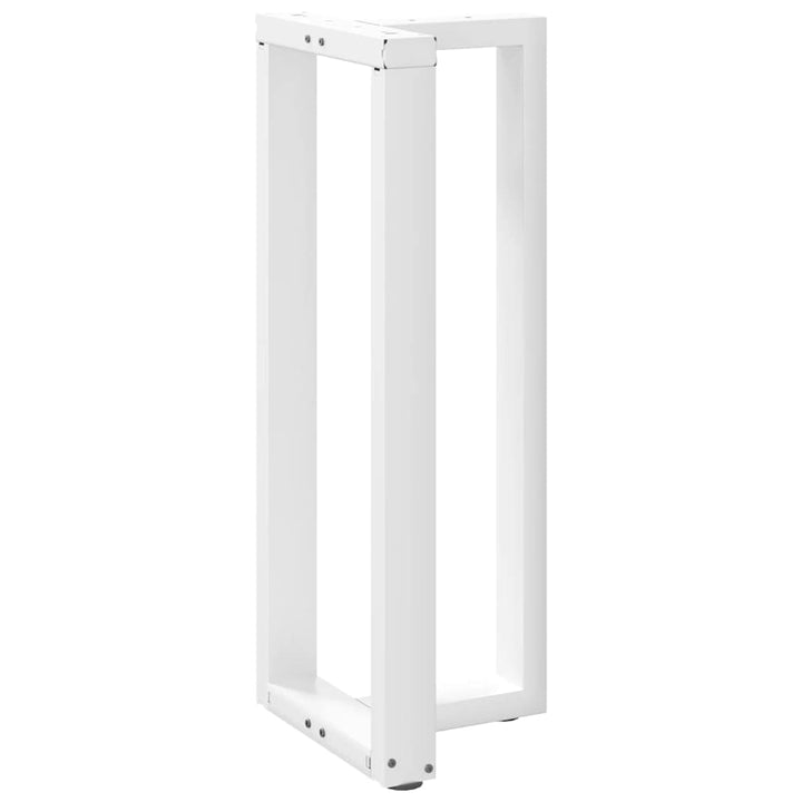 barbordsben T-formet 2 stk. hvid 50x35x(100-101) cm stål