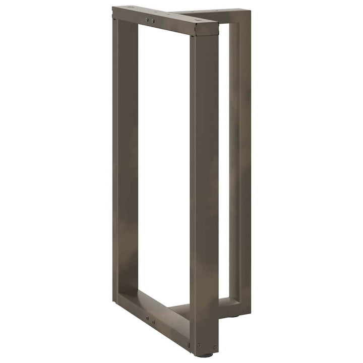 barbordsben T-formet 2 stk. sort 60x35x(100-101) cm stål