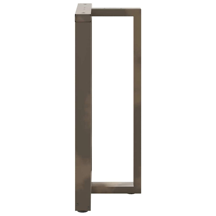 barbordsben T-formet 2 stk. sort 60x35x(100-101) cm stål