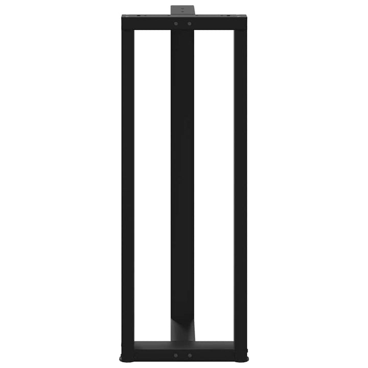 barbordsben T-formet 2 stk. sort 40x35x(110-111) cm stål