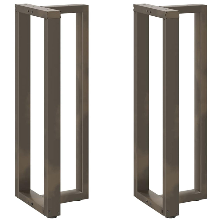 barbordsben T-formet 2 stk. sort 40x35x(110-111) cm stål