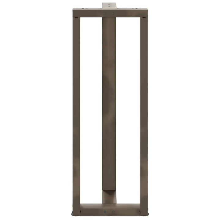 barbordsben T-formet 2 stk. sort 40x35x(110-111) cm stål