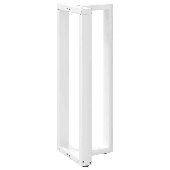 barbordsben T-formet 2 stk. hvid 50x35x(110-111) cm stål