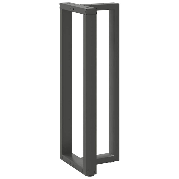 barbordsben T-formet 2 stk. antracit 50x35x(110-111) cm stål