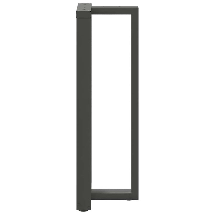 barbordsben T-formet 2 stk. antracit 50x35x(110-111) cm stål