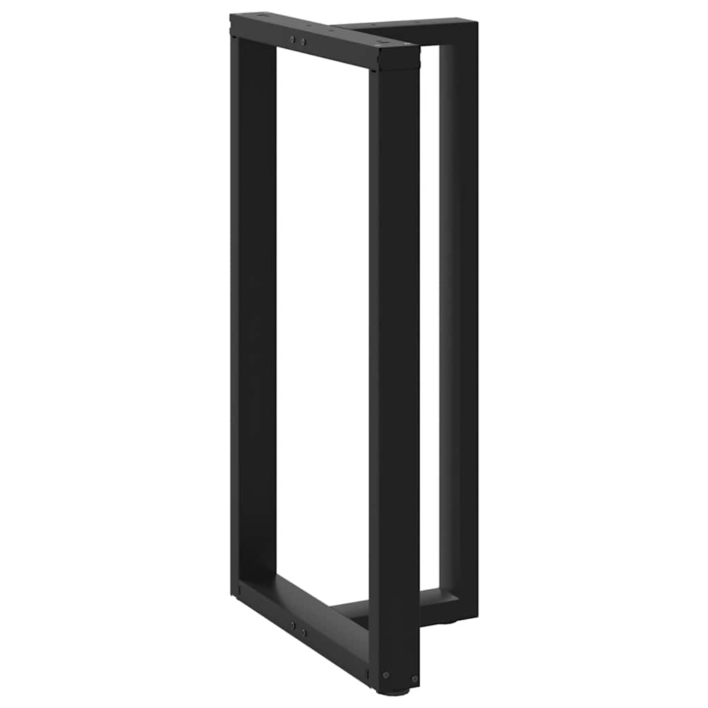 barbordsben T-formet 2 stk. sort 60x35x(110-111) cm stål