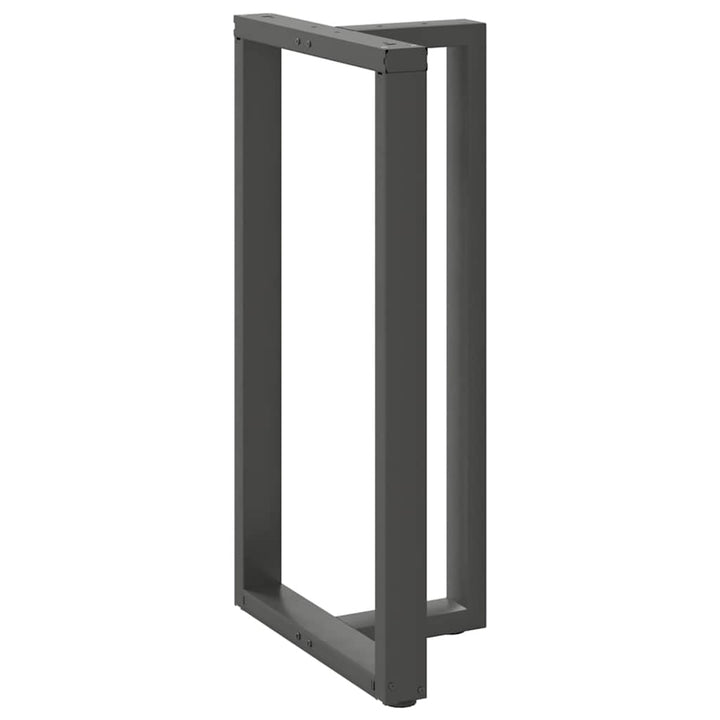 barbordsben T-formet 2 stk. antracit 60x35x(110-111) cm stål