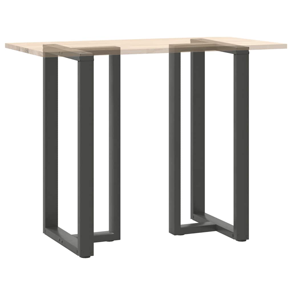 barbordsben T-formet 2 stk. antracit 60x35x(110-111) cm stål