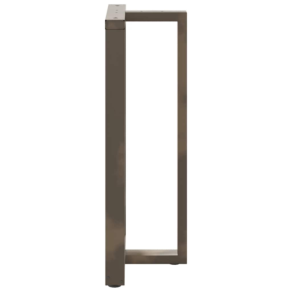 barbordsben T-formet 2 stk. sort 60x35x(110-111) cm stål