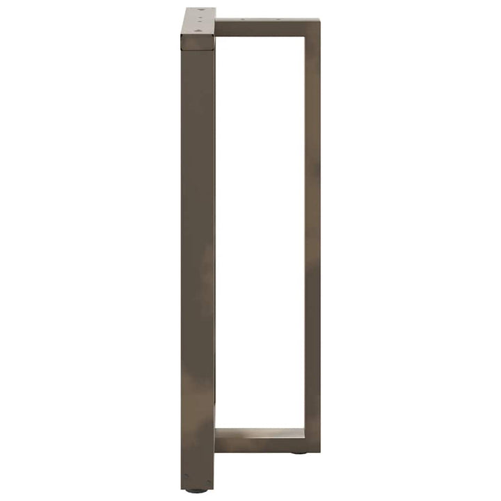 barbordsben T-formet 2 stk. sort 60x35x(110-111) cm stål