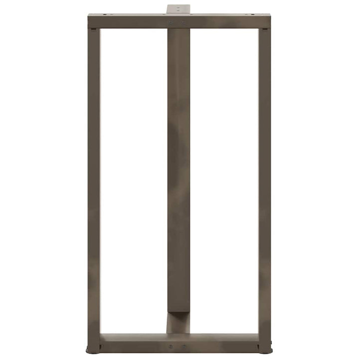 barbordsben T-formet 2 stk. sort 60x35x(110-111) cm stål