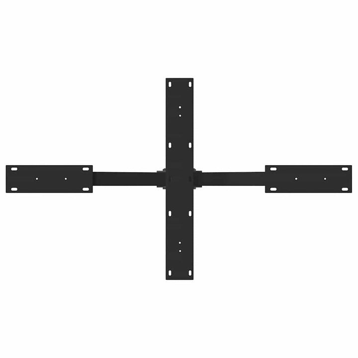 sofabordben edderkopformet sort 98x58x(42-43) cm stål