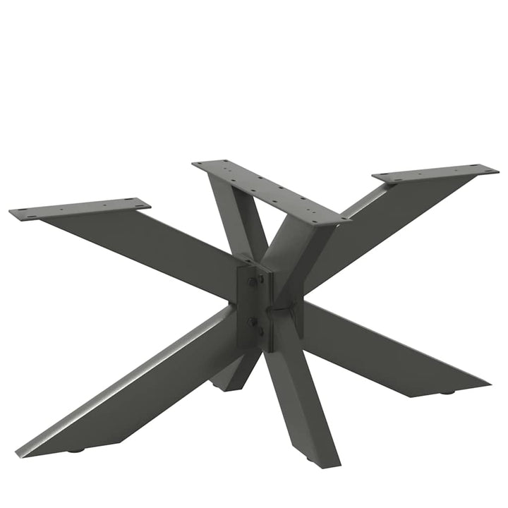 sofabordben edderkopformet antracit 98x58x(42-43) cm stål