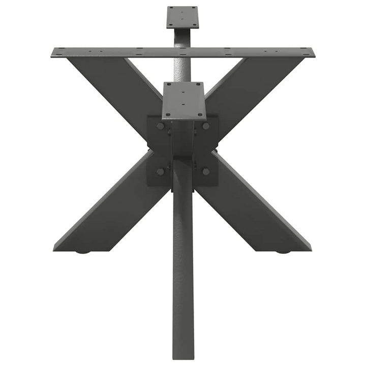 sofabordben edderkopformet antracit 98x58x(42-43) cm stål