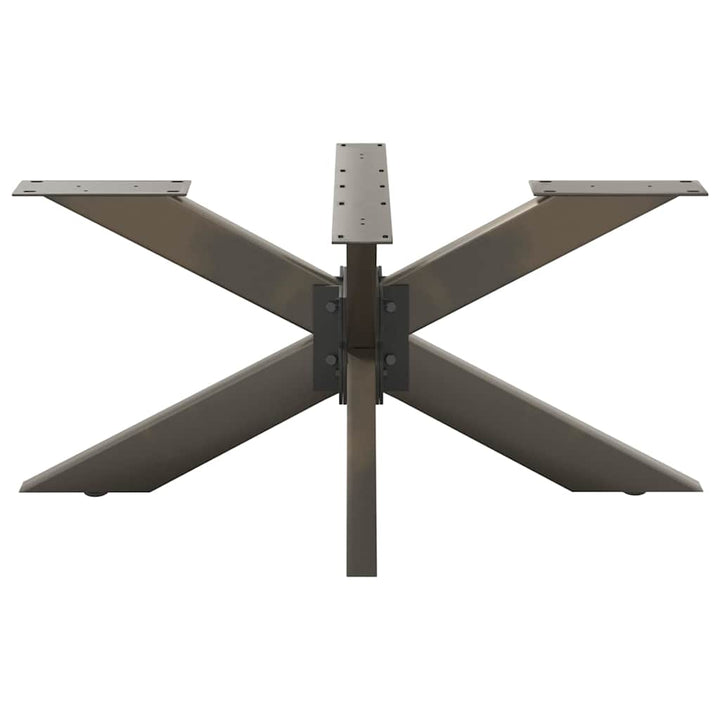 sofabordben edderkopformet sort 98x58x(42-43) cm stål