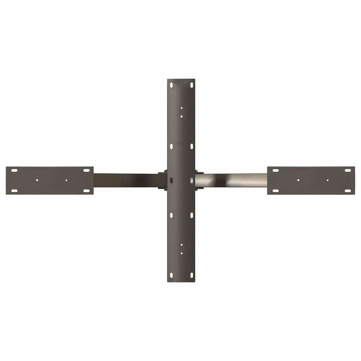 sofabordben edderkopformet sort 98x58x(42-43) cm stål