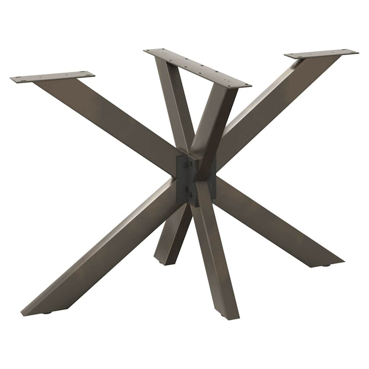 spisebordben edderkopformet sort 120x68x(72-73) cm stål