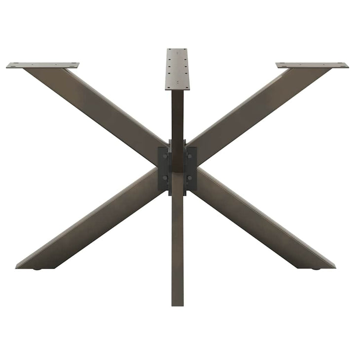 spisebordben edderkopformet sort 120x68x(72-73) cm stål