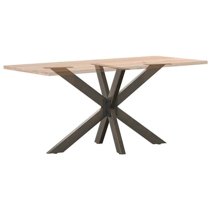 spisebordben edderkopformet sort 120x68x(72-73) cm stål
